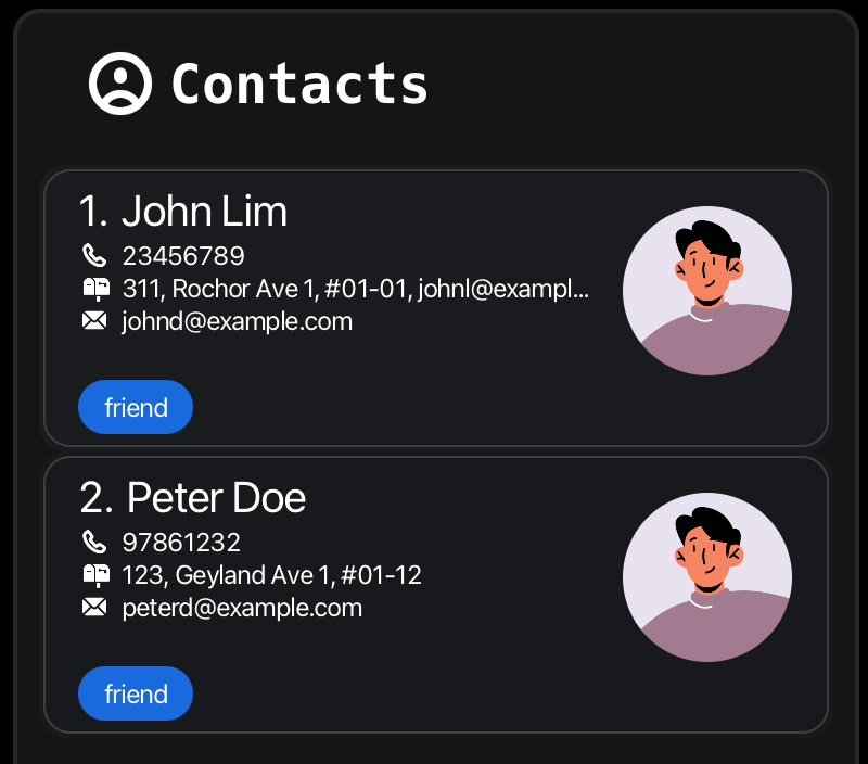 Delete Command Contacts Success